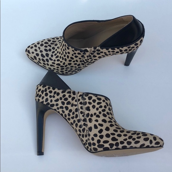 Ann Taylor Shoes - Ann Taylor Ankle Bootie Calf HairAnimal Print NWOB